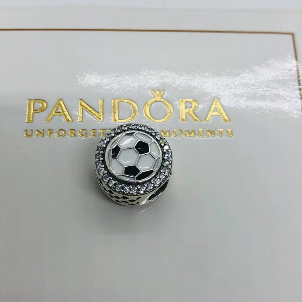 🌞📖Pandora Soccer Charm S925 Silver with box